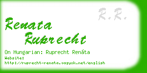 renata ruprecht business card